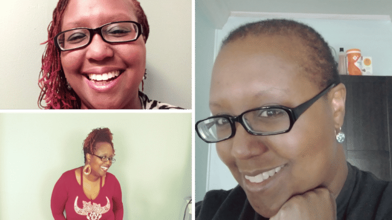 picture collage of christine
