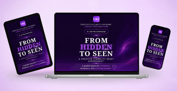 mockup of FROM HIDDEN TO SEEN